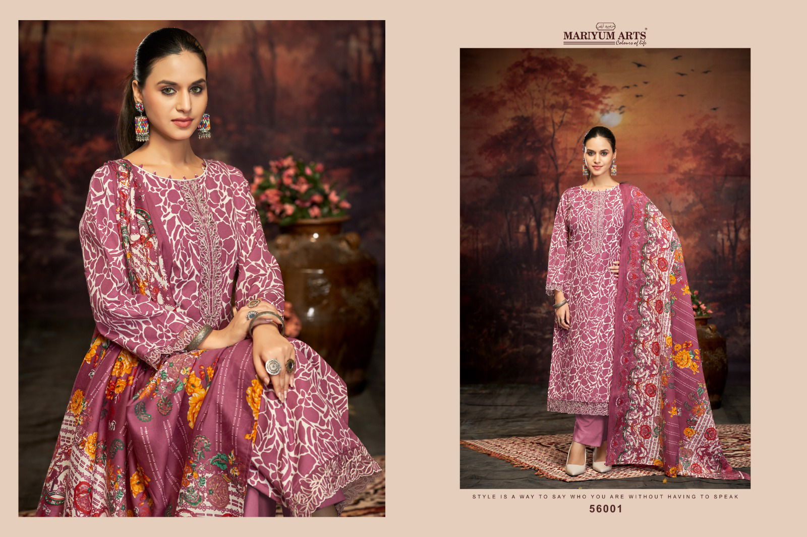 Five Star By Mariyum Cotton Printed Dress Material Suppliers In India